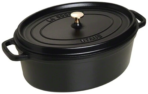 Braadpan Ovaal Zwart 37cm Staub Braadpan Zwart 37cm