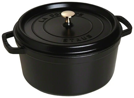 Braadpan Rond Zwart 28cm Staub Braadpan Zwart 28cm