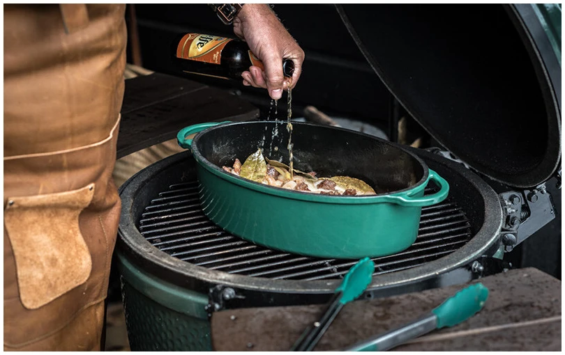 green dutch oven 3 Big Green Egg Dutch Oven Rond 23cm - Afbeelding 5
