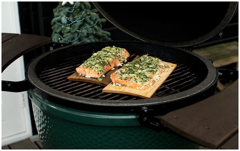 wooden grilling planks01 Big Green Egg Alder grilling-planks - Afbeelding 2