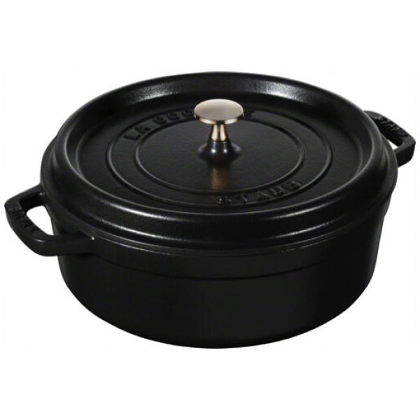 Staub Braadpan Laag Zwart-28cm