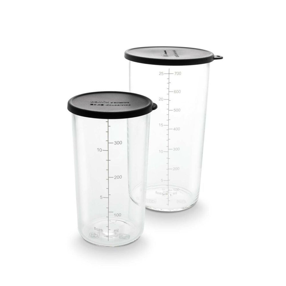 Bamix Glazen Bekerset 400ml 700ml 1 Bamix Glazen Bekerset 400ml-700ml