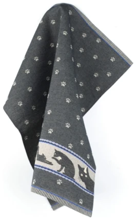 Bunzlau Castle Theedoek Kat Zwart Bunzlau Castle Theedoek Kat Zwart