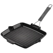 Staub Grillpan Zwart 24x24cm Staub Grillpan Zwart 24x24cm