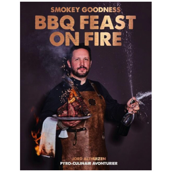Smokey Goodness BBQ feast on fire
