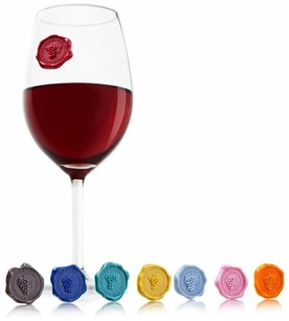 Vacu Vin Glasmarkeerders Classic 8 stuks Vacu Vin Glasmarkeerders Classic-8 stuks