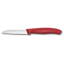 Victorinox Groente-Schilmesje Swiss Classic-Gekarteld-Rood-8cm