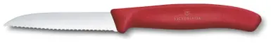 Victorinox Groente Schilmesje Swiss Classic Gekarteld Rood 8cm 1 Victorinox Groente-Schilmesje Swiss Classic-Gekarteld-Rood-8cm