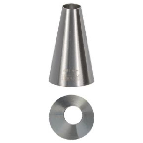 Spuitmondje Rond RVS No25-11mm