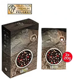 Peugeot Mengeling Rood Vlees 3x20gram Peugeot Peper Melange Rood Vlees 3x20gram