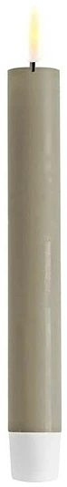 Deluxe Homeart LED DinerKaars D2.2xH15cm Sand Deluxe Homeart LED DinerKaars D2.2xH15cm-Sand-2 stuks