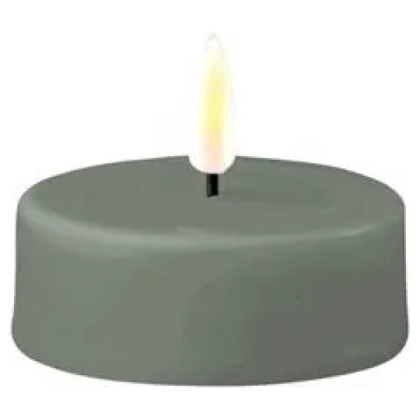 Deluxe Homeart LED Jumbo Waxinelichtjes-2-stuks-Sage