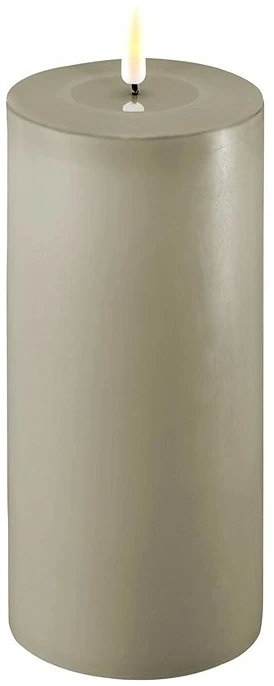 Deluxe Homeart LED Kaars D10xH20cm Sand Deluxe Homeart LED Kaars D10xH20cm-Sand