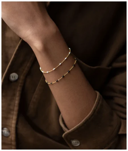 MJC My Jolie Candle-Vanille-Gourmande Armband-Goud-Zwart - Afbeelding 2