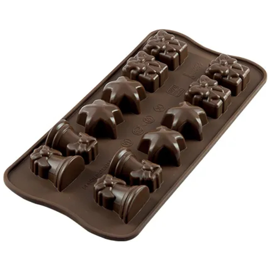 Silikomart Chocoladevorm Christmas.jpg Silikomart Chocoladevorm Christmas