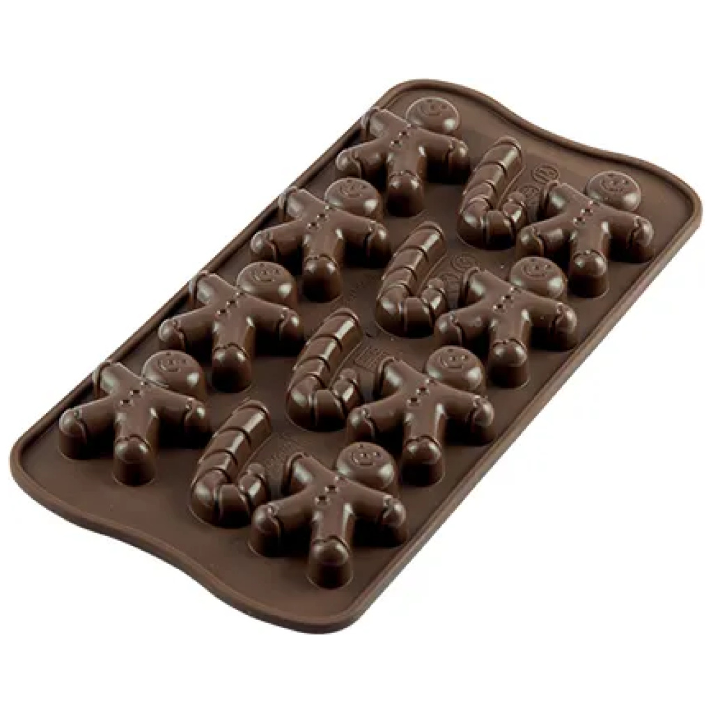 Silikomart Chocoladevorm Mr Ginger.jpg Silikomart Chocoladevorm Mr Ginger