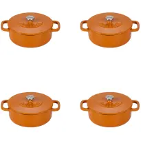 Combekk Mini Dutch Oven-Oranje-12cm-Set-4x