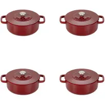 Combekk Mini Dutch Oven-Bordeaux-12cm-Set-4x