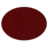 Mesapiu Placemat Lederlook Ovaal-Red
