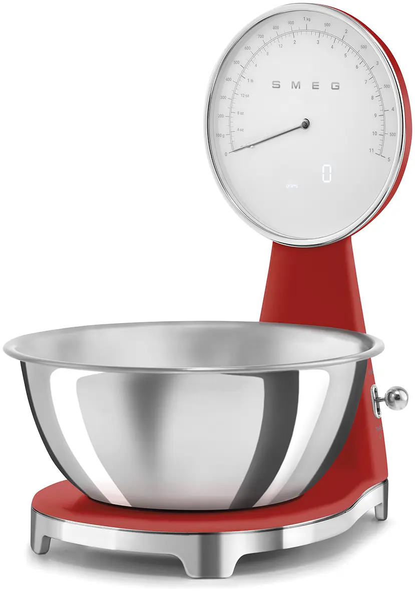 Smeg Keukenweegschaal Rood2 Smeg Keukenweegschaal Rood - Afbeelding 3