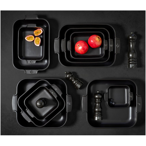 Peugeot Appolia Ovenschaal Rechthoekig-25cm-Satijnzwart - Afbeelding 2