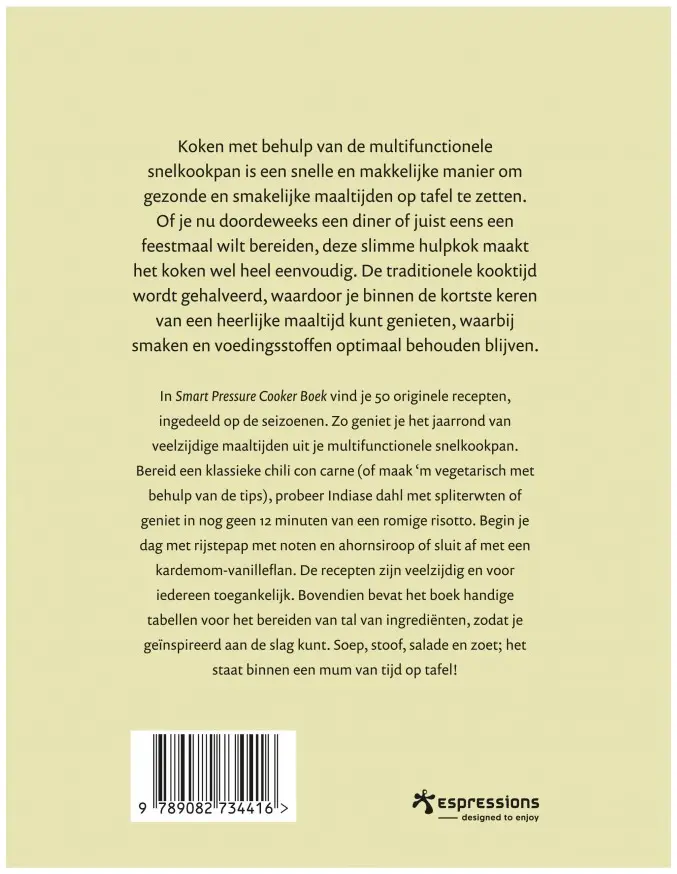 BackCover SmartPressureCookerBoek 2D 6581a2725cfcc6.32890426 Espressions Smart Pressure Cooker Boek - Afbeelding 2