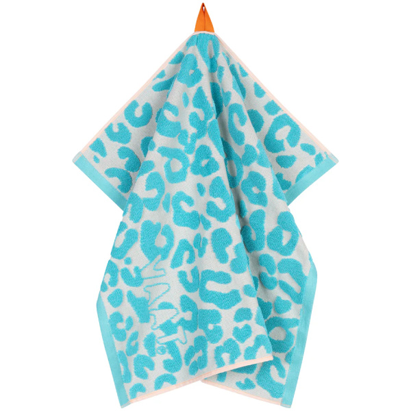 VAAT Thee-en-Keukenhanddoek-Giftset Leopard Turquoise-Oranje - Afbeelding 3