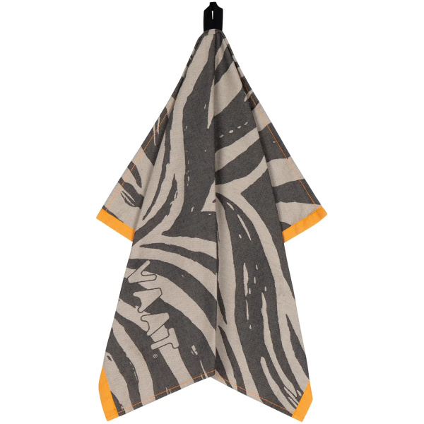 VAAT Thee-en-Keukenhanddoek-Giftset Zebra Zwart-Zand - Afbeelding 2