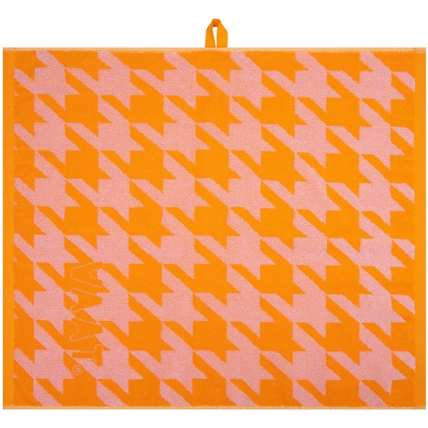 VAAT Thee-en-Keukenhanddoek-Giftset Pied-de-Poule Roze-Oranje - Afbeelding 5