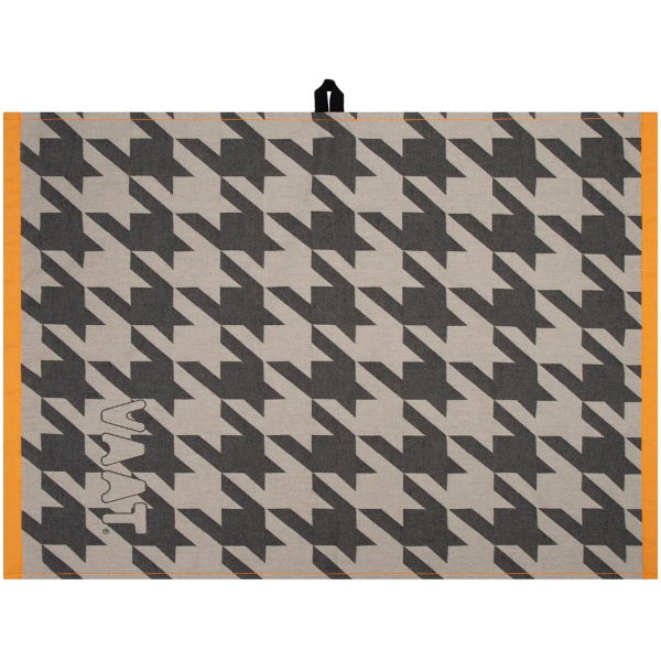 VAAT Thee-en-Keukenhanddoek-Giftset Pied-de-Poule Zwart-Zand - Afbeelding 4