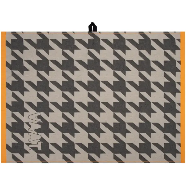 VAAT Thee-en-Keukenhanddoek-Giftset Pied-de-Poule Zwart-Zand - Afbeelding 4