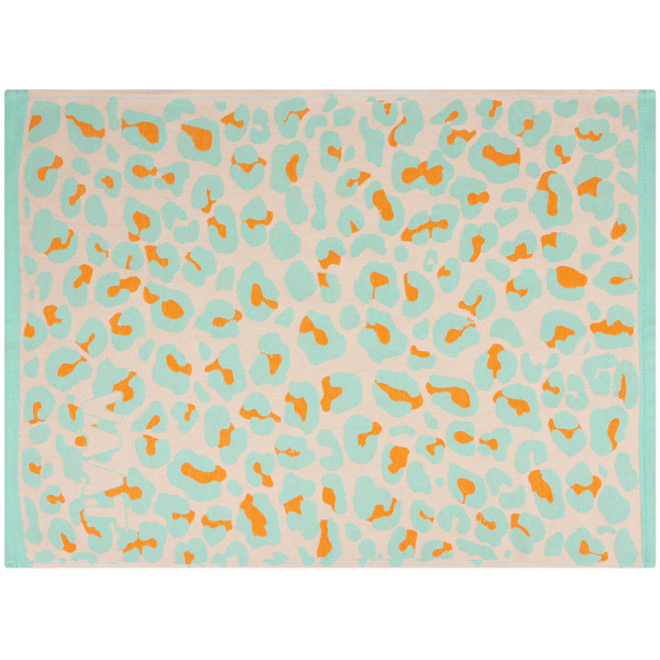 VAAT Thee-en-Keukenhanddoek-Giftset Leopard Turquoise-Oranje - Afbeelding 4