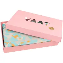 VAAT Thee-en-Keukenhanddoek-Giftset Leopard Turquoise-Oranje