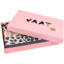 VAAT Thee-en-Keukenhanddoek-Giftset Leopard Zwart-Zand-Goud