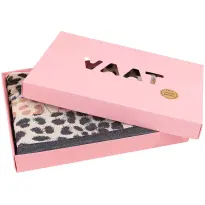 VAAT Thee-en-Keukenhanddoek-Giftset Leopard Zwart-Zand-Goud