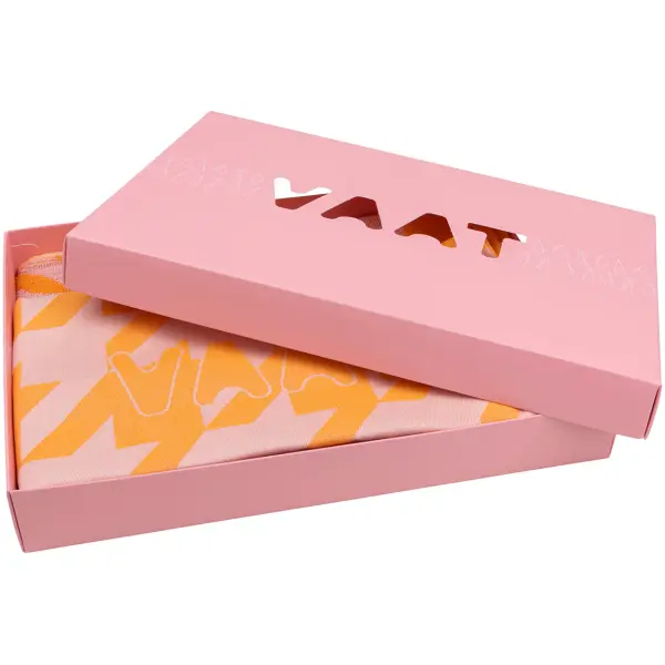 VAAT Thee-en-Keukenhanddoek-Giftset Pied-de-Poule Roze-Oranje