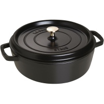 Staub Braadpan Laag Zwart-28cm