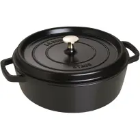 Staub Braadpan Laag Zwart-28cm
