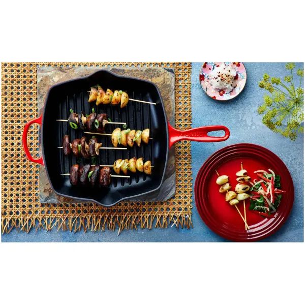 Le Creuset Grillpan Signature Kersenrood-26cm - Afbeelding 2