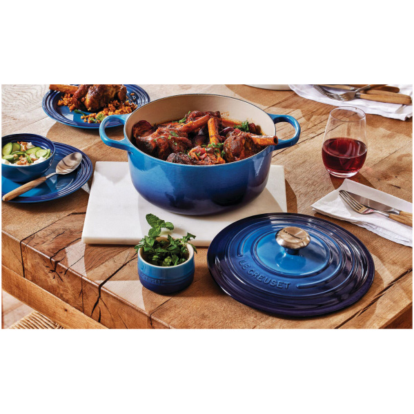 Le Creuset Braadpan Signature Azure-24cm - Afbeelding 2