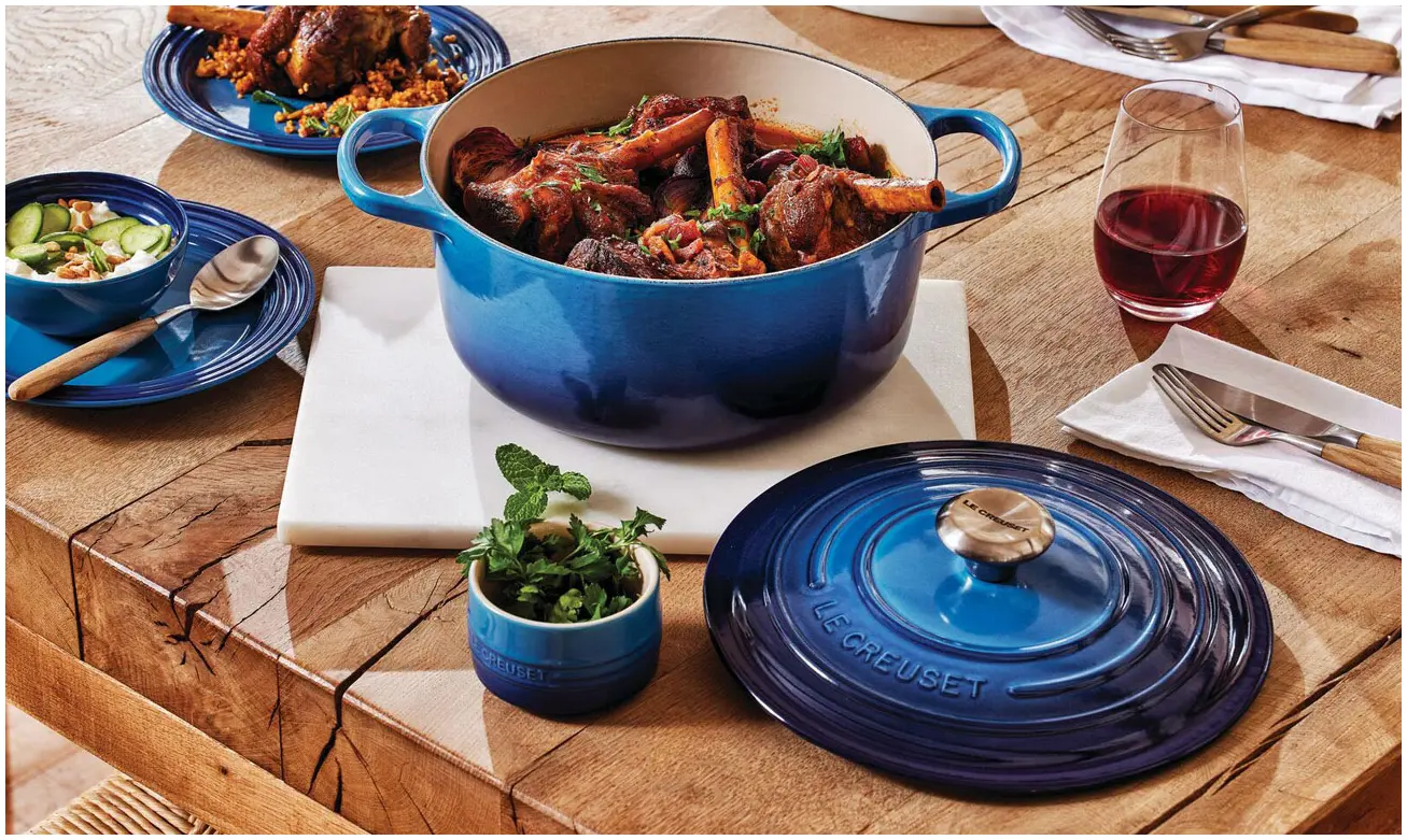 CI1177 Azure 3 Le Creuset Braadpan Signature Azure-24cm - Afbeelding 2