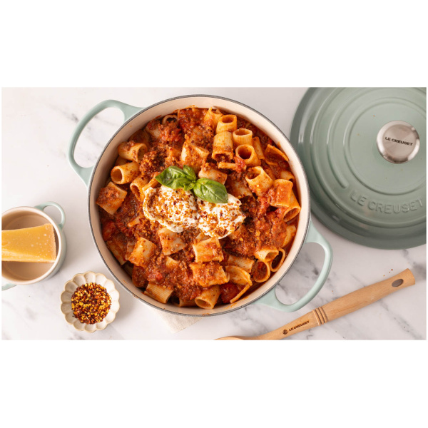 Le Creuset Braadpan Signature Seasalt-24cm - Afbeelding 2