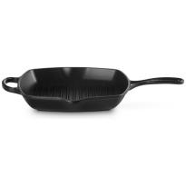 Le Creuset Grillpan Signature Matzwart-26cm