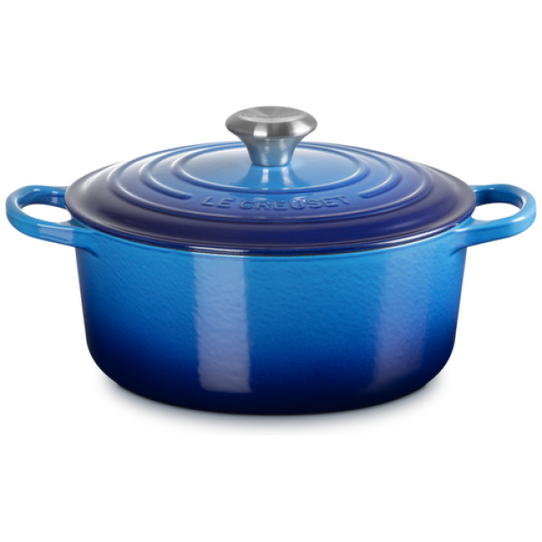 Le Creuset Braadpan Signature Azure-24cm