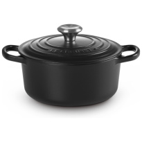 Le Creuset Braadpan Signature Matzwart-18cm