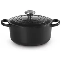 Le Creuset Braadpan Signature Matzwart-18cm