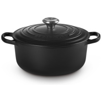 Le Creuset Braadpan Signature Matzwart-20cm