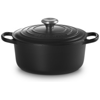 Le Creuset Braadpan Signature Matzwart-24cm