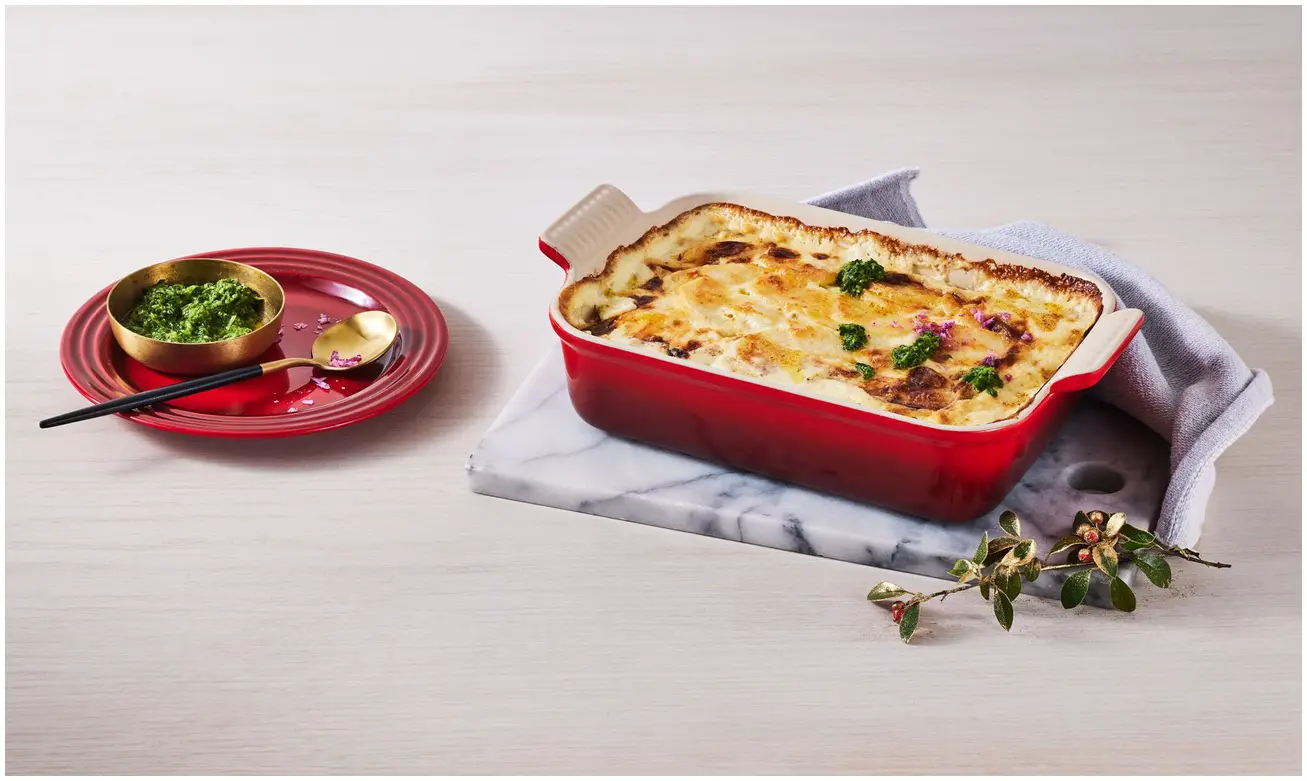 SW1102 Cerise 11 Le Creuset Ovenschaal Rechthoekig-Kersenrood-19cm - Afbeelding 2