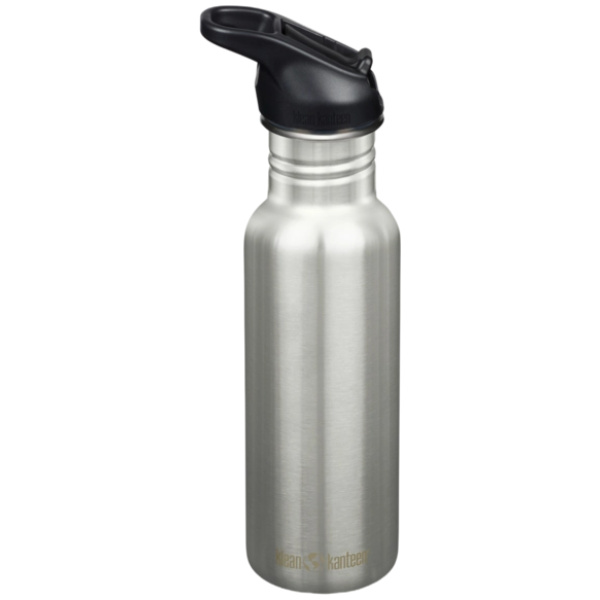 Klean Kanteen Drinkfles-Classic-Narrow 532ml-Flipsportdop-Brushed-Stainless